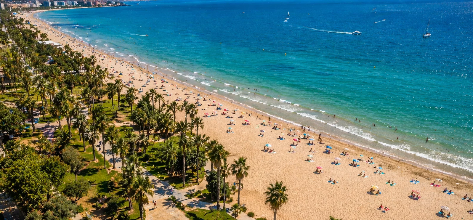 Atardecer en Salou con buen tiempo